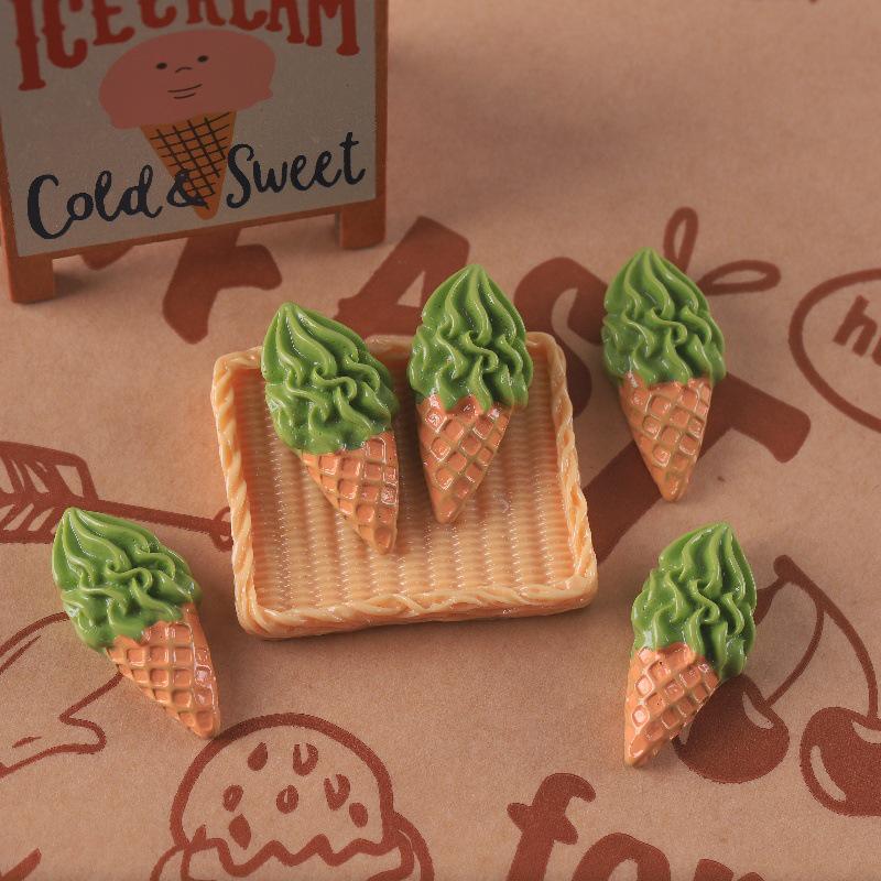 DIY Ice Cream Cone Toy: Cream Glue Hair Clip & Refrigerator Magnet Kit