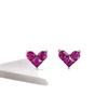 Hui Zhi Yi S925 Silver Mini Peach Heart Stud Earrings - Daily Light Luxury Fashion Versatile Hot Sale
