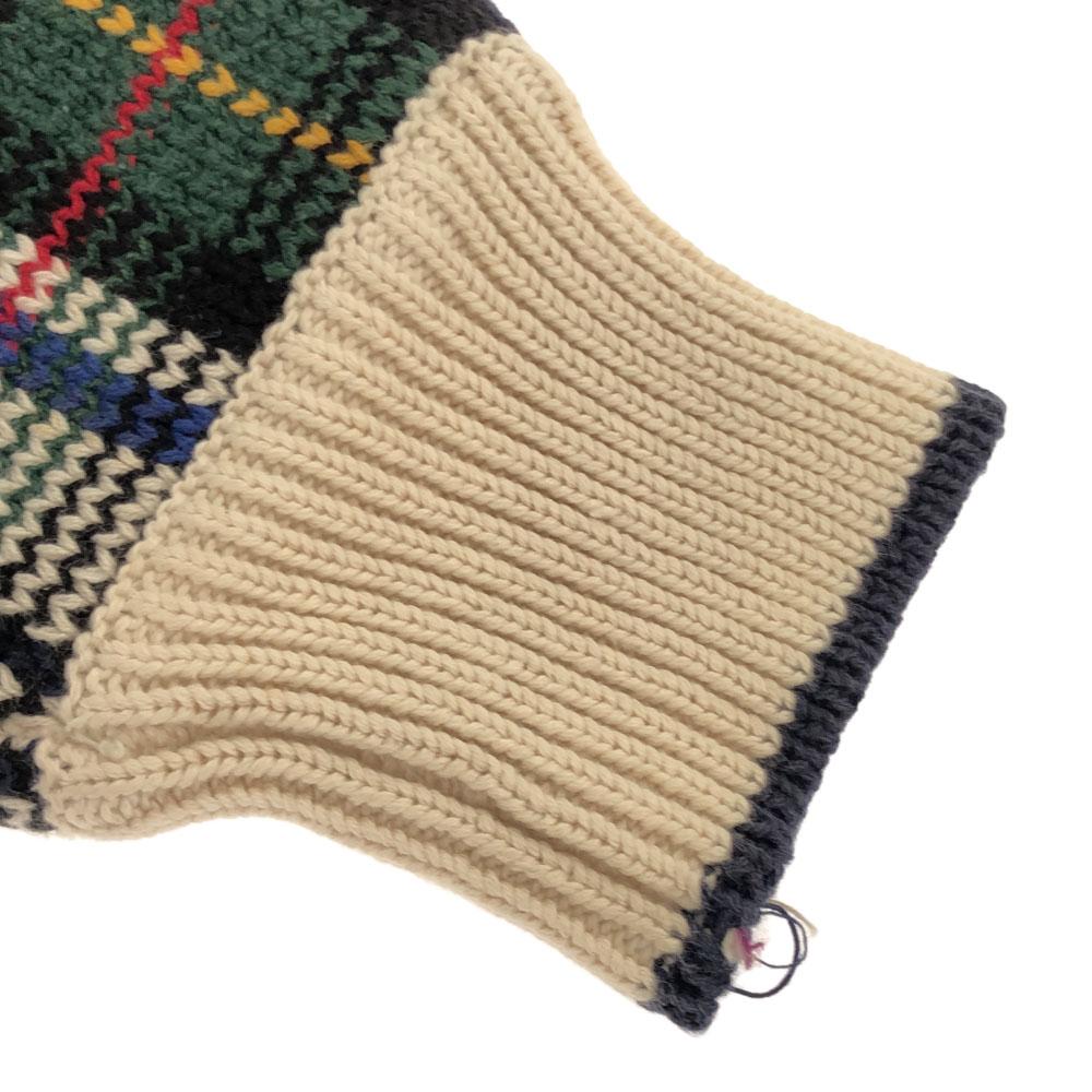 GANT 90s Check Pattern Long sleeve sweater L Knit Old Men's Used