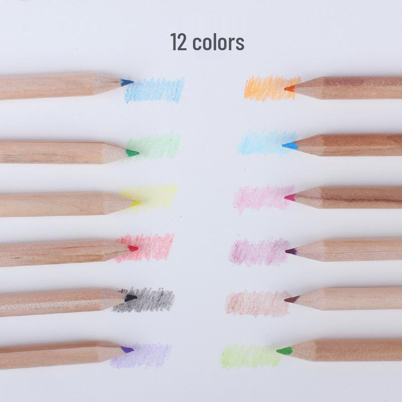 Colorful 12-Count Short Pencils for Kids - Perfect for Writing, Drawing, and Doodling in School or at Home!