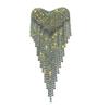 Beaded Tassel Epaulette Delicate Long Chain Punk Shoulder Jewelry Retro Heart DIY Clothing Appliques Accessories Men Women