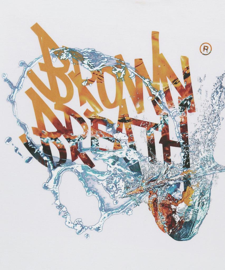 BROWNBREATH Splash Tag Tee - White