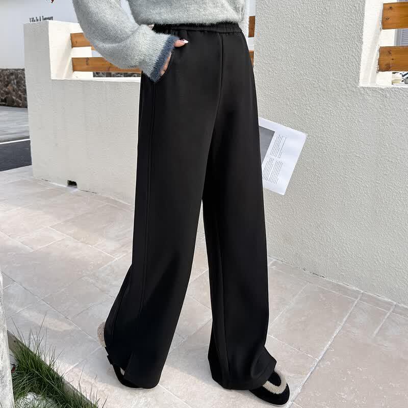 Women's Velvet-Lined Thickened High-Waist Casual Pants