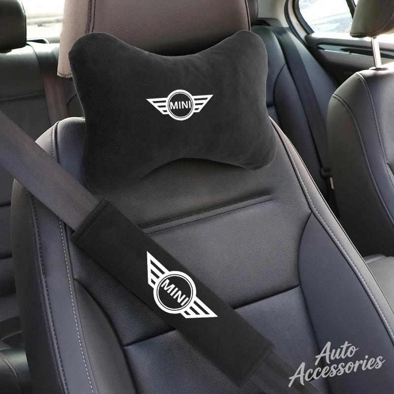 Autokopfstütze Nackenstützkissen Sitzgurt Schulterpolster Für BMW MINI Cooper F54 F55 F56 F57 F60 R50 R52 R53 R55 R56 Aufkleber