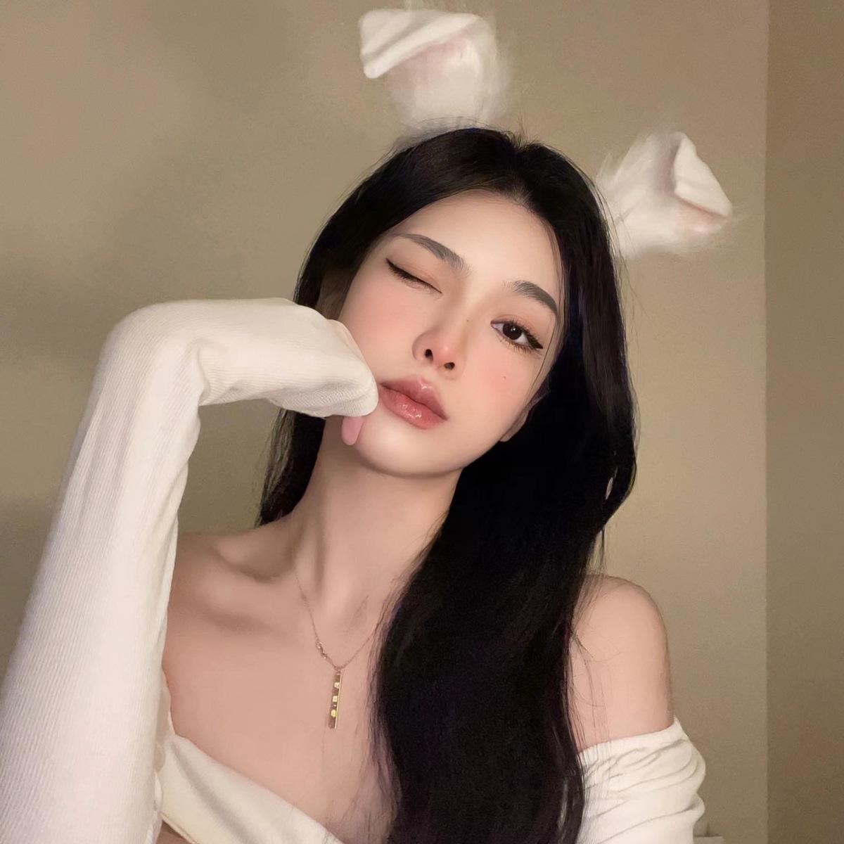 

Пушистые ушки животного на ободке и заколка для волос - Милый дизайн кролика, кошки или собаки для Рождества