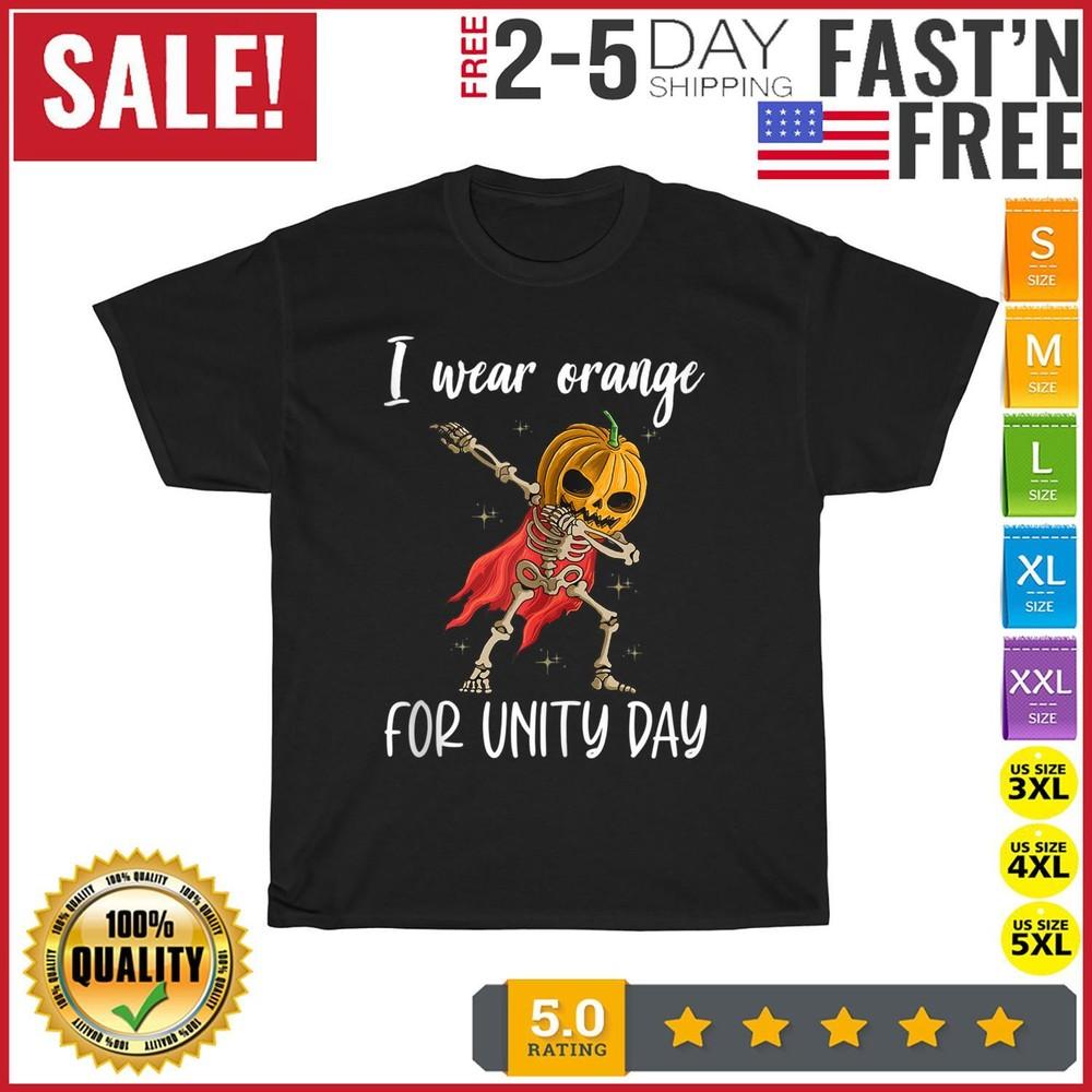 

I Wear Orange For Unity Day Pumpkin Vintage T Shirt Men Women Fashion NEW 2023 3XL