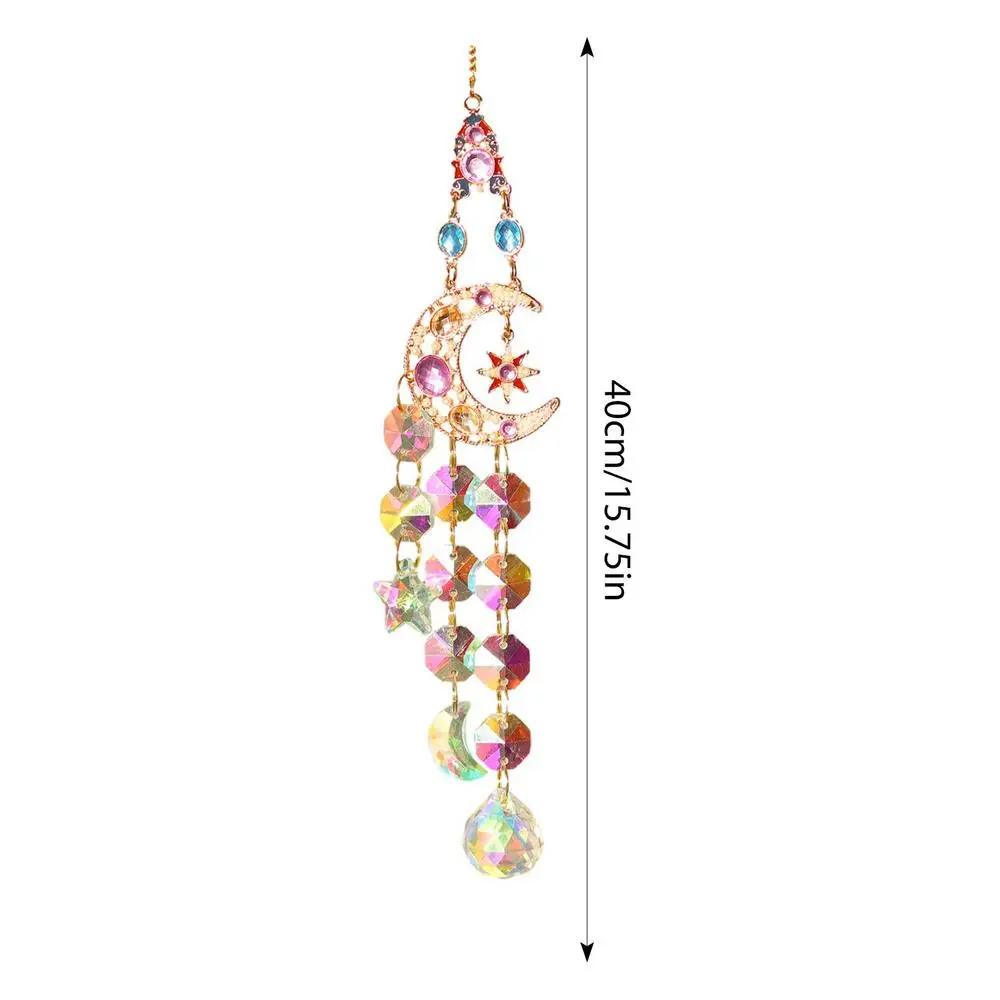 Sun Catcher Ornament Crystal Sun Star Prism Rainbow Maker Light Sun Catcher Home Art Craft Hanging Window Outdoor Ornament