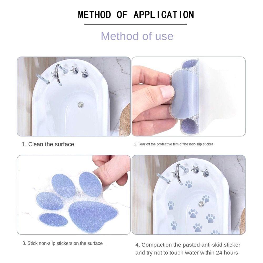 PEVA Bath Tub Slip Stickers Flower Cartoon Non-slip Sticker Waterproof and Non-slip Paster  Pool