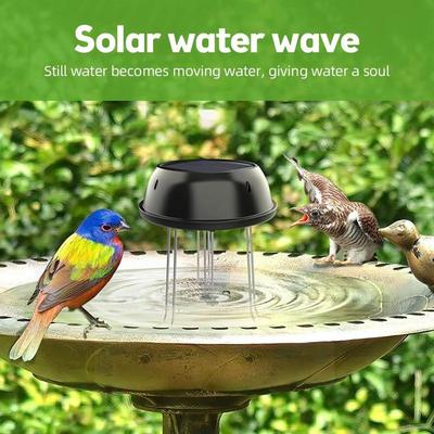 Solar Wasserwiggler Solarbetrieben Vogelwasserbeweger Hinterhofdekoration Mit Halterung Teichsprudler Dekoratives Becken Zirkulator Für