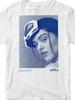 Rosalia Portrait Print White Regular Fit T-shirt with Text Design, Popular Culture Music Artist Fashion Streetwear