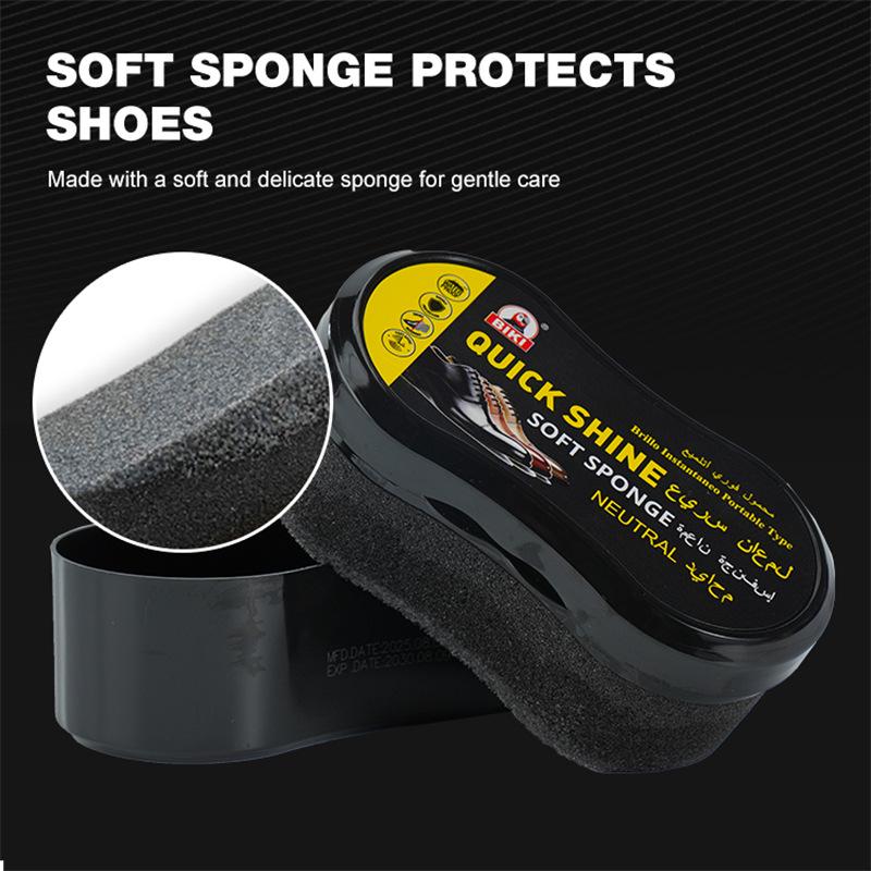 Universal Nubuck Loafers: Double-Sided Lazy Shoe Brush with Black Sponge & Colorless Shoe Polish Wax