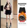 Black Sexy High-waisted Design Suit Shorts Women's Winter Small Slim High-end A-word Hot Pants
