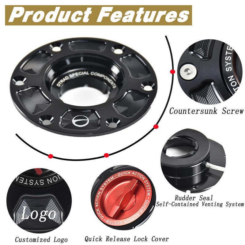 For TRIUMPH STREET TRIPLE 765 RS Daytona 660 Trident 660 CNC Keyless Quick Turn Fuel Tank Cap Motorcycle Airbox Gas Oil Cap