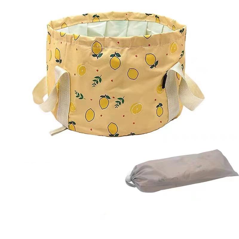 Faltbares Reisefußbad: Tragbares Becken zum Fußbad, Gesichtwaschen und für die Wäsche. Perfekt für Zuhause und den Außenbereich.