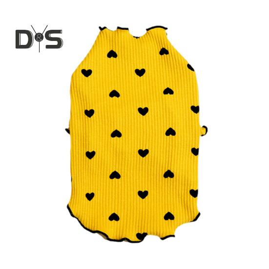 Haine pentru câini pentru câini de talie mică, mijlocie, pisici, vară, toamnă, cu imprimeu inimă, cămașă pentru cățeluș, mânecă lungă extensibilă, ținute pentru animale de companie pentru chihuahua schnauzer