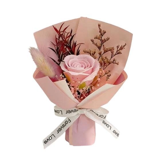 

Eternal Rose Flower Mini Aromatherapy Soap Rose Bouquet Artificial Flower Arrangement Romantic Scented Flower Gift for Women Mom Wife Best Friend
