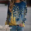 New Women's Sweater Spring and Autumn Fashion 3D Casual Crew Neck Sweater Loose Coat