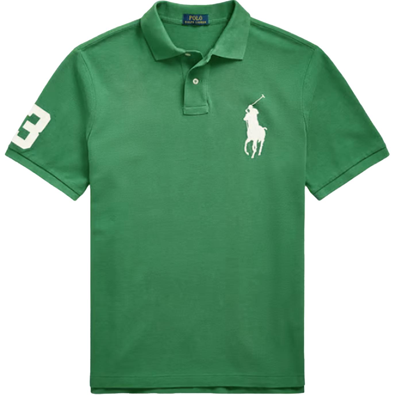 

Polo Ralph Lauren Футболка-поло с коротким рукавом и вышивкой логотипа Мужские топы Зеленый 710969625-002 S