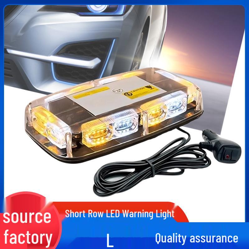 

Магнитный стробоскопический предупреждающий свет высокой яркости с 48 светодиодами красного/синего цвета для крыши автомобиля Yellow Light 3m Straight Line