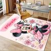 Office Carpet, Desk Mat, Gift for Home Decor, Minnie Mouse Floral Rug, Cute Cartoon Floor Covering, Soft and Warm Mat for Room, Decorative A