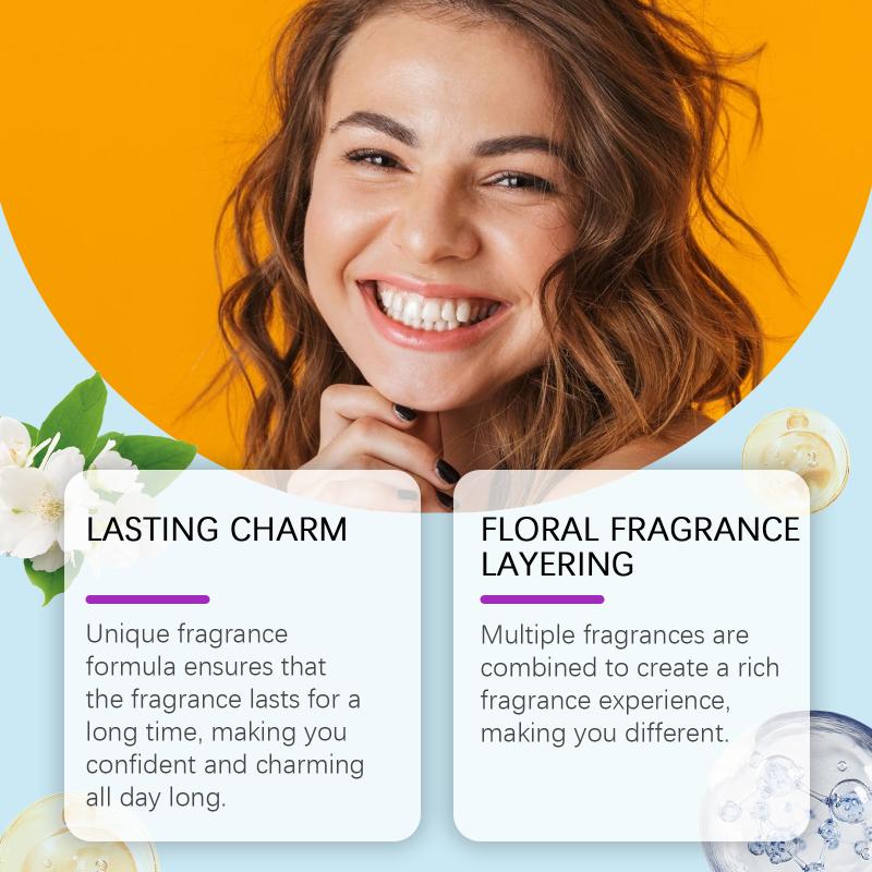 Floral Scent Fragrance Body Mist Unisex Perfume Spray Multi-Layered Scent Notes Long-Lasting Rich Fragrance Experience