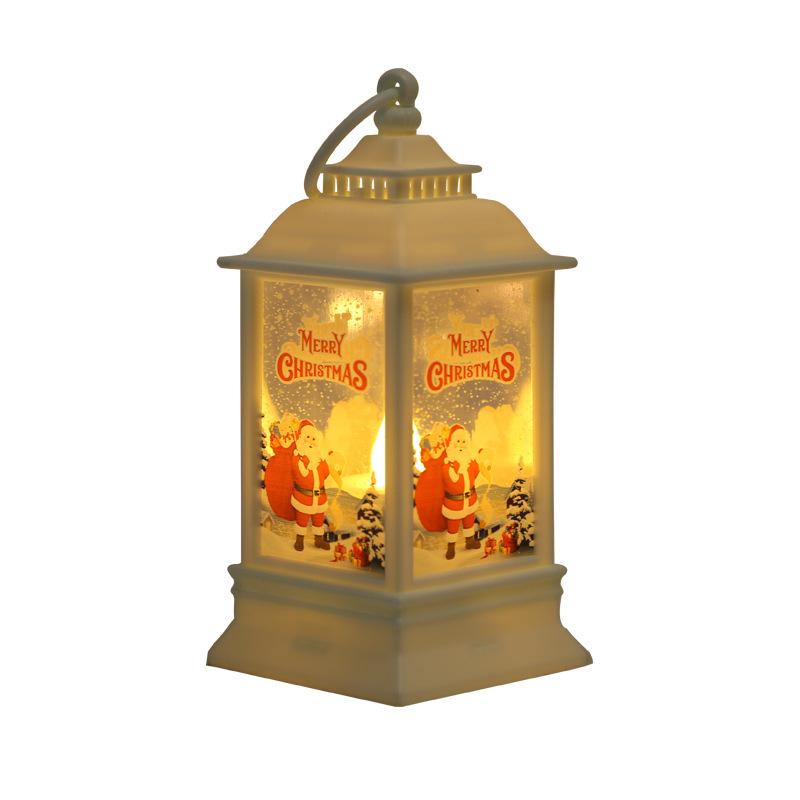 Portable Christmas Lanterns: Night Lights & Candlestick Lamps for Windows, Desktops, Gifts, and Kindergarten Decorations