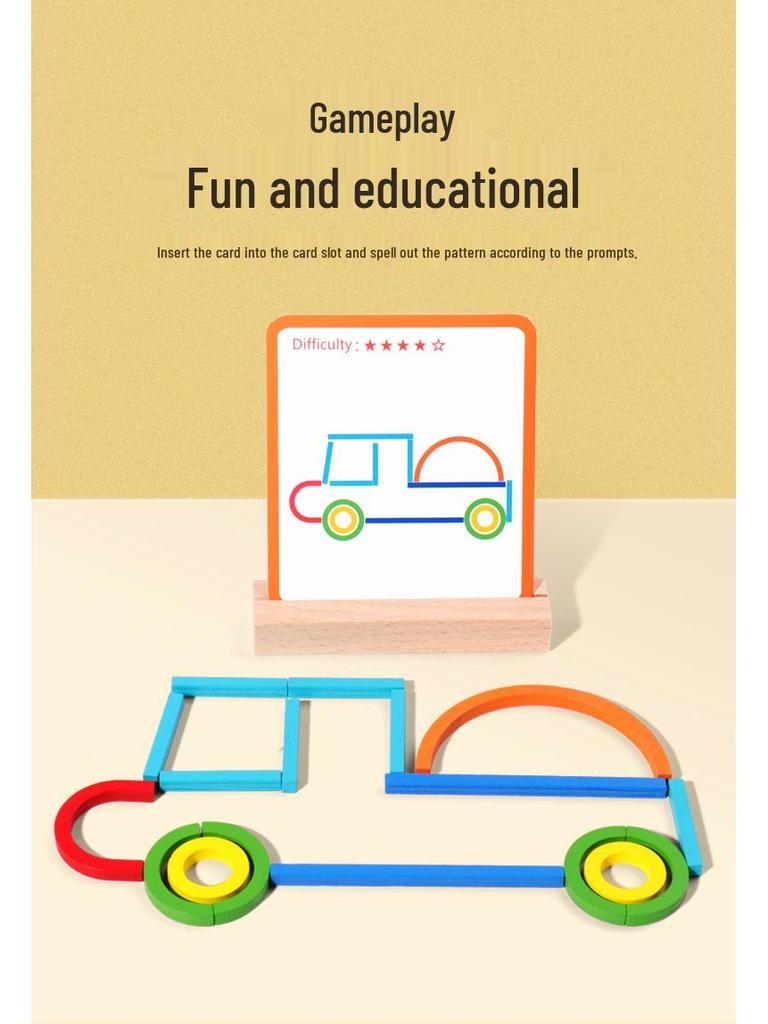 Creative Colorful Circle Puzzle Blocks: Interactive Early Education Toy for Parent-Child Play