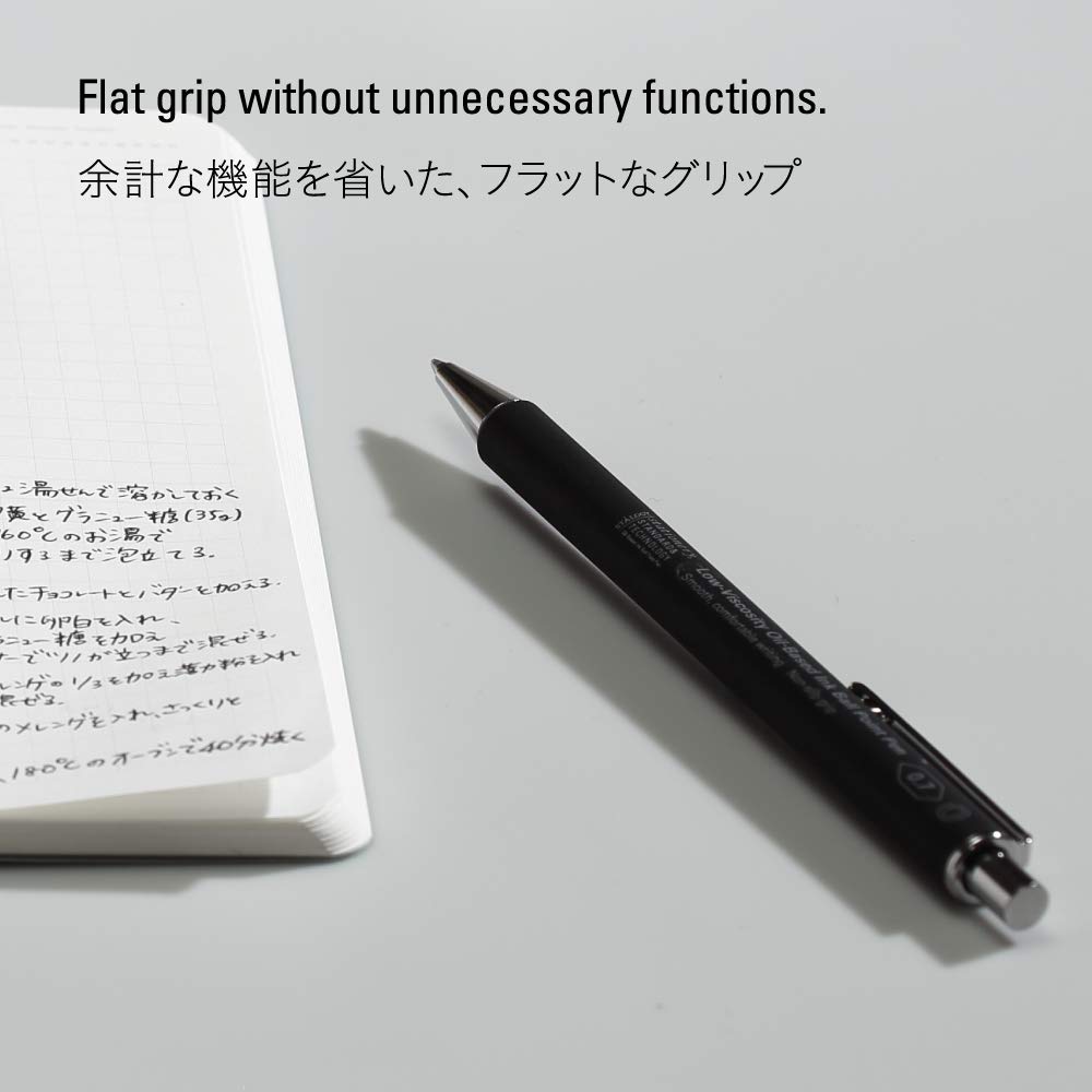 NITOMS STALOGY Low Viscosity Black Ballpoint Pen 0.7mm S5110 - Smooth Writing