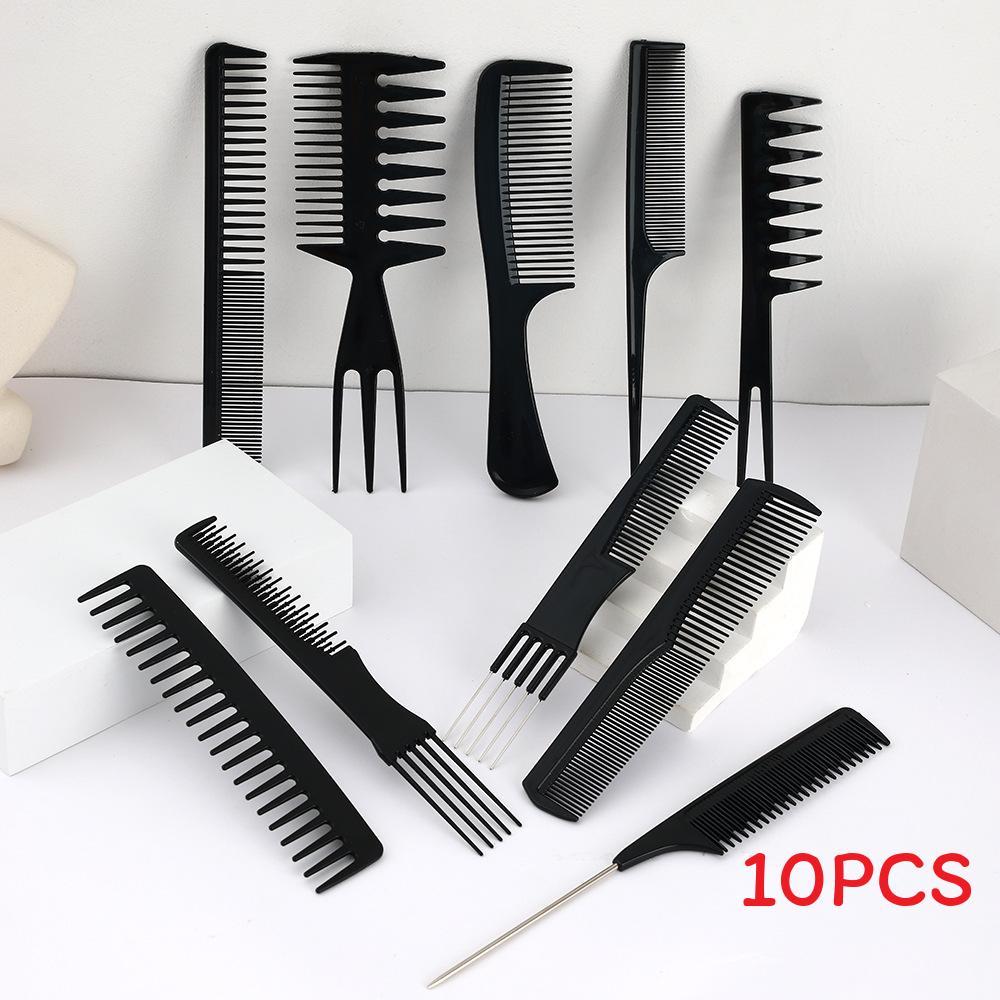 

Plastic Hair Comb Set With Tail And Steel Pins For Home And Salon Use