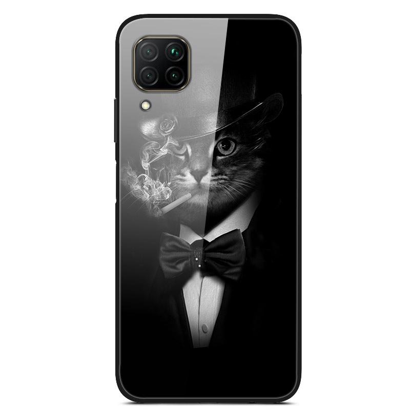 Luxury Cover Case for Huawei P40 Lite Tempered Glass Cover for Huawei P40 Lite E Phone Case for Huawei P 40 Lite Coque P40Lite E