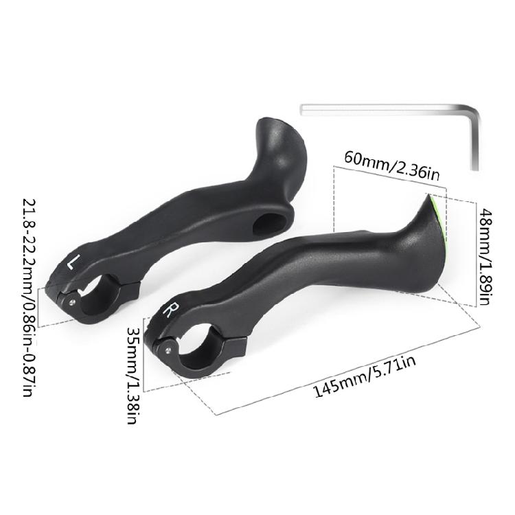 Ergonomic Bicycles Handle Bar Ends Replacement Bicycles Handlebar Grips Bar Ends