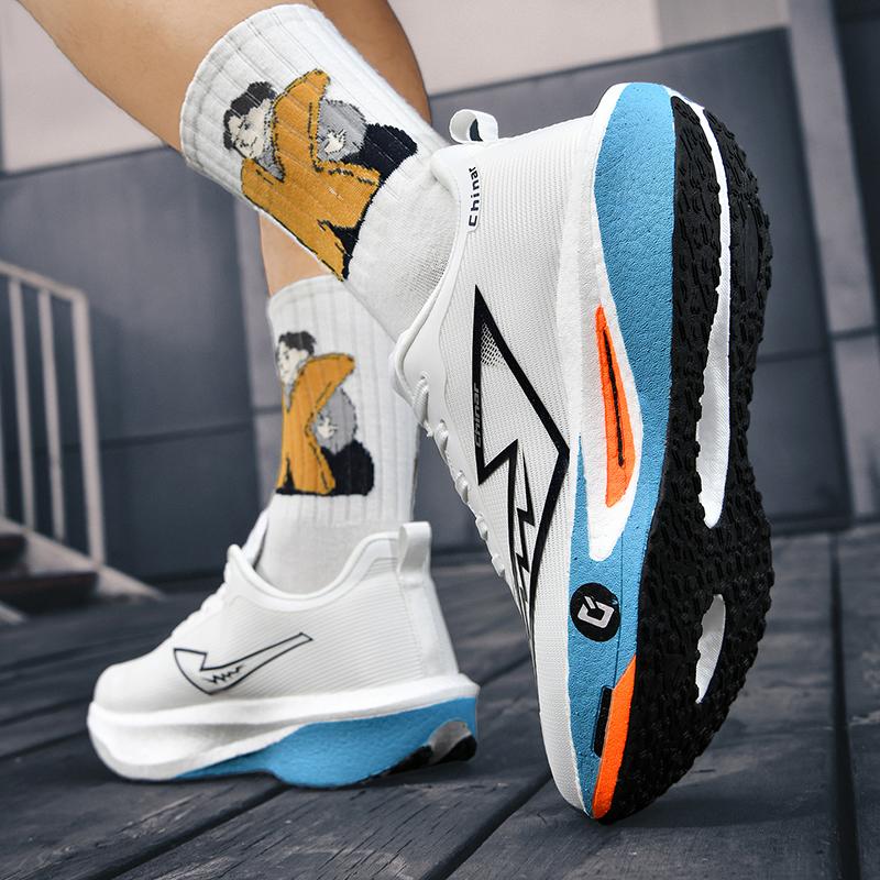 Running Shoes Carbon Board Speciality Marathon Men Sports Outdoor Breathable Lightweight Women's Comfortable Athletic Nonskid Casual Sneakers