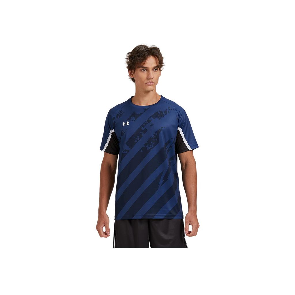 Under Armour Minimalist Logo Running Daily Fitness Cycling Print Dopamine Crew Neck Knit Short Sleeve T-Shirt Unisex Tops Blue 24500504-408