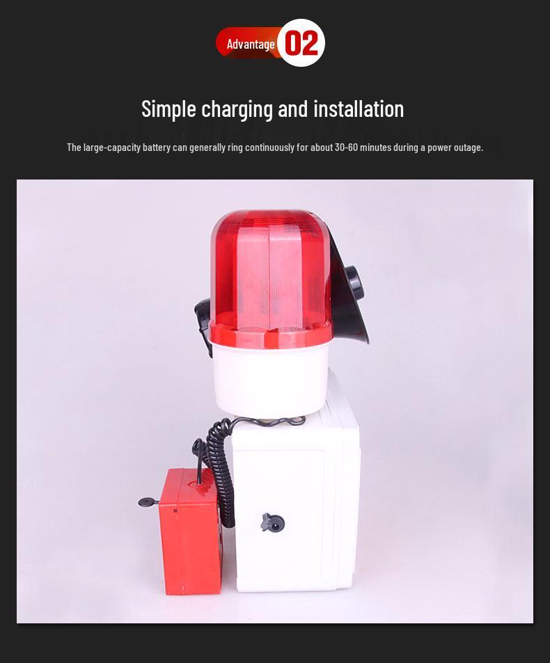 Emergency Alarm with Sound & Light for Rental Properties and Supermarkets