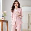 Ensemble Blazer Bleu pour Femmes - Tenue Professionnelle de Directeur d'Hôtel Printemps/Automne
