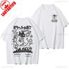 Harajuku Kawaii Cat Printed Short Sleeve Unisex and Women Casual TShirt Crew Neck Short Sleeve Cotton Top All Seasons Breathable
