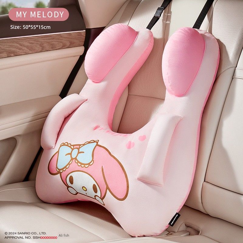 Cute Car Seat Belt Pillow, Kidsren's Rest Neck Pillow, Car Rear Seat Baby Sleeping Pillow, New Style, Removable and Washable