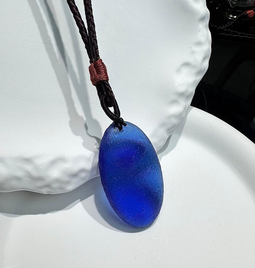 1Pcs Meteorite pendant, droplet-shaped lucky stone, couple pendant necklace