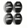 4Pcs Zinc Alloy Car Door Lock Buckle Protection Cover Anti-Collision Shock Absorbing Cushion For VW Golf T‑Roc Tiguan Polo MK7