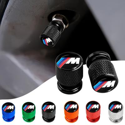 4Pcs Car Wheel Tire Valve Caps Air Stem For M8 M7 M6 M5 M4 M3 M2 M1 F30 F10 F15 E30 E46 E90 E60 3 Series 5 Series 7 Series