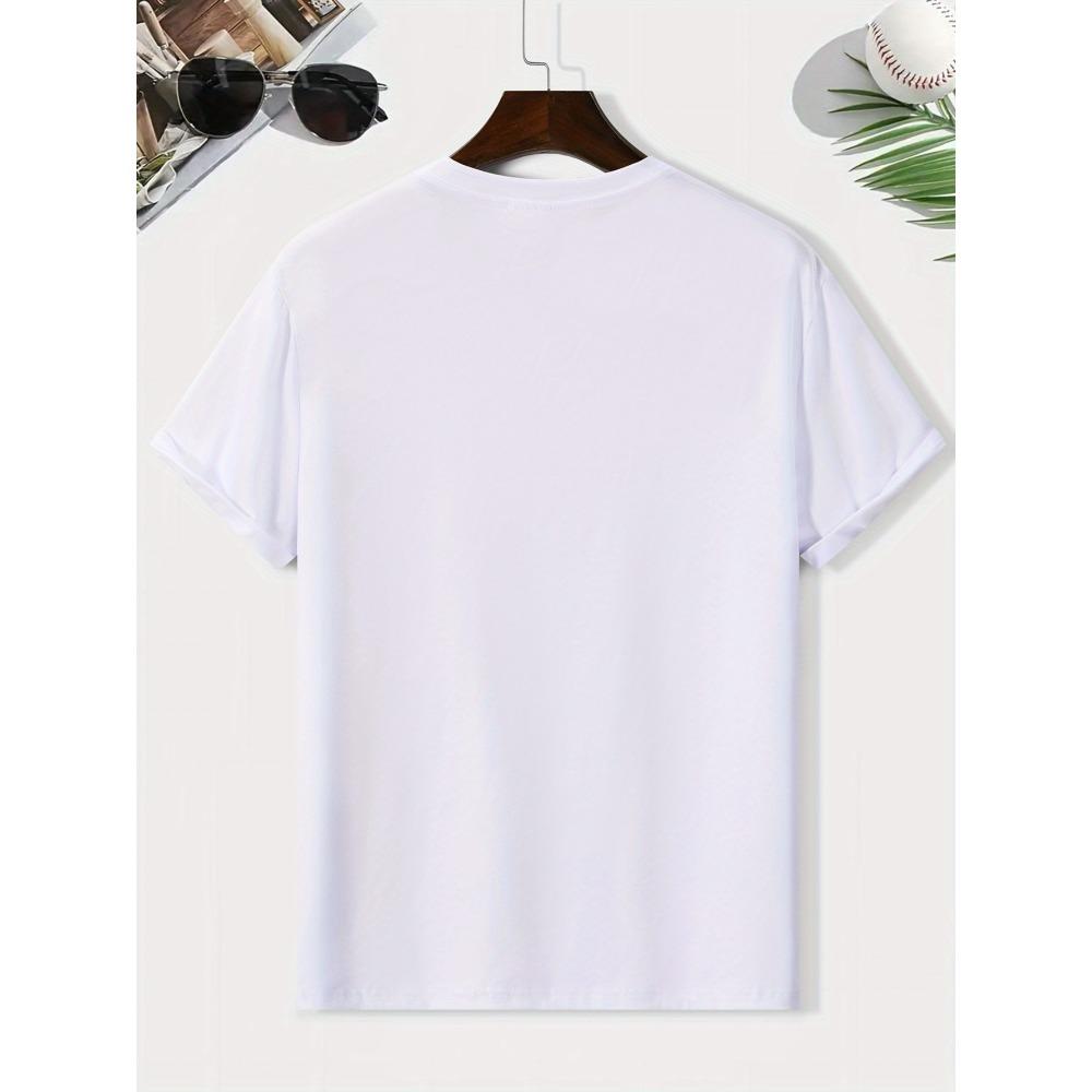 European sizes Men's New Stylish Short-Sleeve T-Shirt with a Trendy Cross And Personalized Letter Print, Perfect for a Cool And Fashionable Summer