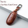 Car Key Case Cover For Li Lixiang L9 L8 L7 L6 One Car Leather Key Holder Shell Accessories