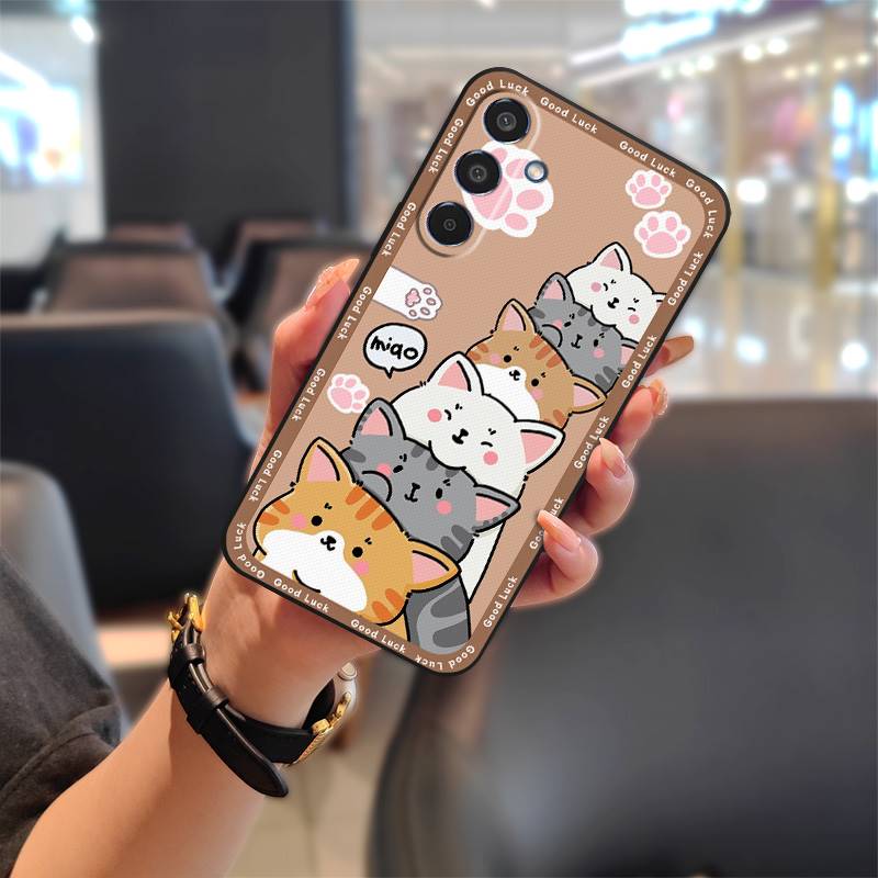 Custodia Protettiva alla Moda per Samsung Galaxy A36 5G/SM-A366B Antipolvere Antiurto Resistente allo Sporco Grafite TPU