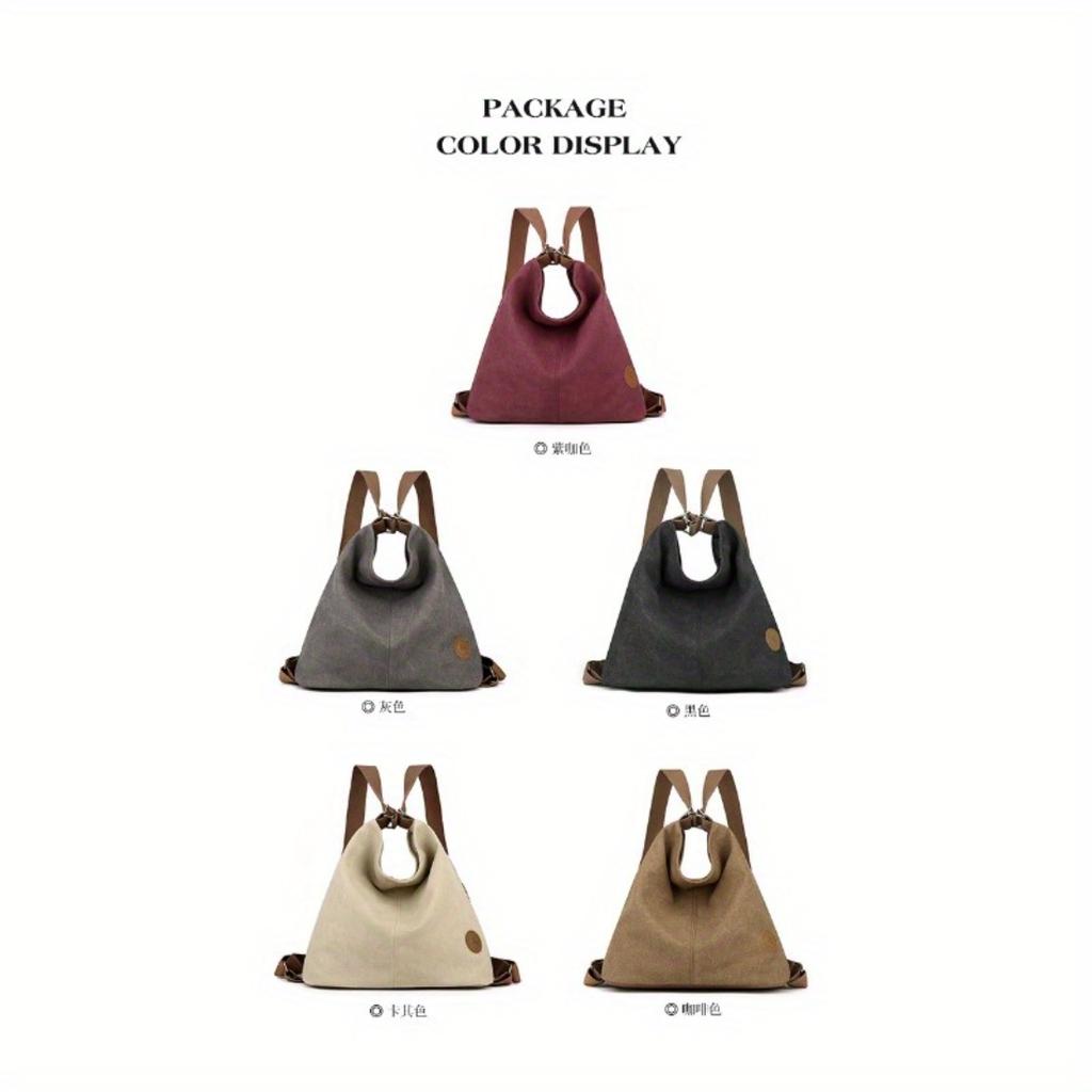 2026 Nuova Borsa a Shopper in Tela da Donna Coreana, Minimalista Trendy Grande Capacità Versatile Zaino a Spalla Borsa a Mano Per Uso Quotidiano Casual