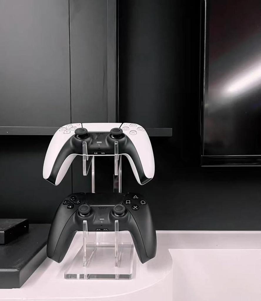 Natiform Controller Stylish Design 2-Tier Stand, (Transparent Base)