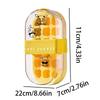Ice Making Bottle Reusable 2-In-1 Bottle With Straw Press To Release Ice Tray For Home Kitchen Office Travel Outdoor Camping