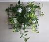 Modern Metal Wall Flower Stand Hedera 2 Black - Large Flower Trellis for Walls, Modular Plant Panel Vertical Garden with 5 Hoops 15