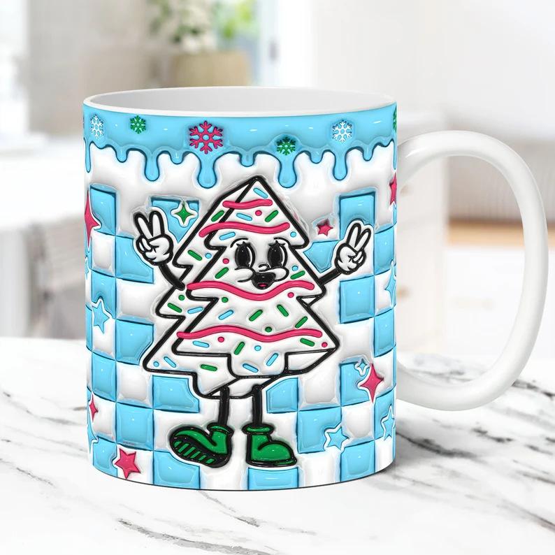 3D Christmas Gift Christmas Tree Ceramic Coffee Mug Tea Mug New Mug