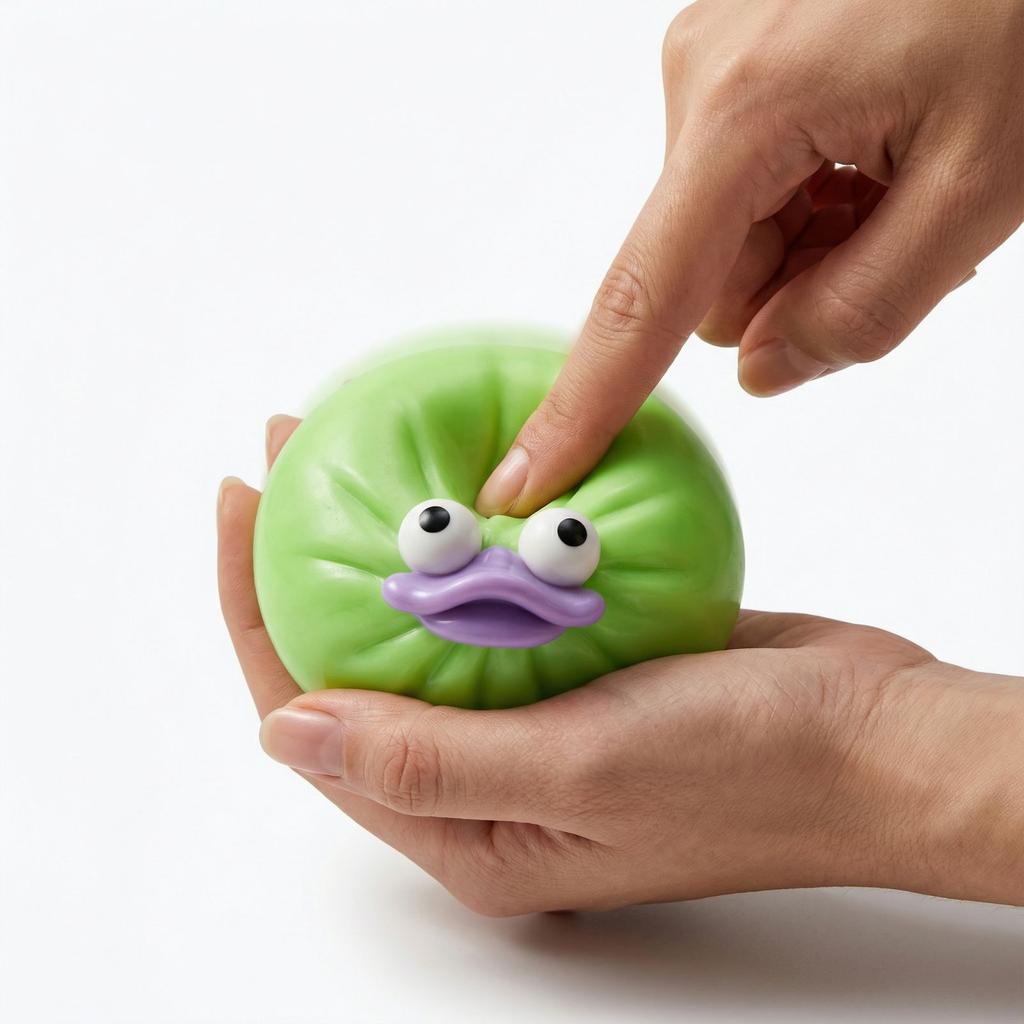 Funny Bun Ball - A Fun, Bouncy, Slow- Stress-relieving Toy That Helps Anxiety And Provides Sensory Enjoyment.