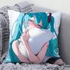 H-Hatsune M-Miku Singer Anime Pillow Case Square Pillow BedroomSofaLeisure Comfort Cushion Car Living Room Home Decoration 40X40